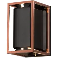 Konstsmide Vale Wandlamp, 2x5W LED, zwart/koper, verstelbare lichtbundel, dimbaar