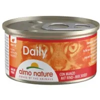 Almo Nature Daily Hapje met rund natvoer kat (85 g) 24 x 85 g