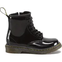 Dr. Martens 1460 Patent leren veterboots zwart kleuter Meisjes Leer Effen - maat 22