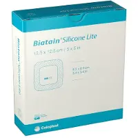 Coloplast Biatain Silicone Lite Schuimverband 12,5 x 12,5 cm (3446) | 10 stuks