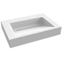 Best design Wastafel indoor just-solid 60x46x13 cm mat wit