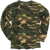 Mil-Tec Longsleeve shirt Camo woodland camo