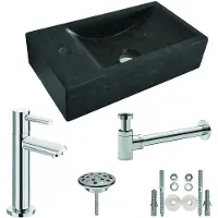 Praya One Pack Wiesbaden Hardstenen fontein 40x22x10cm links compleet