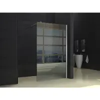 Wiesbaden Comfort inloopdouche 1100 x 2000 x 10 mm nano helder glas/chroom