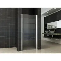 Wiesbaden Between Reno nisdeur 70x200cm met 8mm veiligheidsglas antikalkbehandeling aluminium