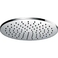 Wiesbaden UniMatch hoofddouche rond 30 x 0,8 cm chroom