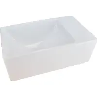 Wiesbaden Rhea XXS fontein 30.5x18x11cm zonder kraangat wit