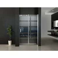 Wiesbaden Slide schuifdeur 120x200cm 8mm veiligheidsglas NANO coating chroom