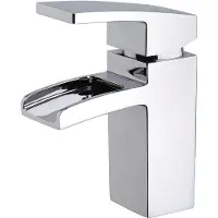 Wiesbaden Wastafelkraan Rombo Waterval met Clickwaste Chroom