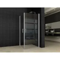Wiesbaden Salone cabine met 2 draaideuren 1000 x 1000 x 2000 x 8 mm nano helder glas/chroom