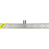 Xellanz Eco douchegoot met rooster 70 x 7 cm RVS