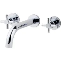Praya Cross inbouw wastafelmengkraan 2 knops chroom