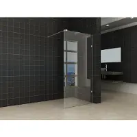 Wiesbaden Less inloopdouche 700 x 2000 x 8 mm nano helder glas/chroom