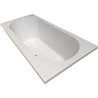 Xellanz Portus RD inbouw duo ligbad 180x80x49 cm acryl glans wit