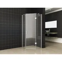 Wiesbaden Pentagon vijfhoek douchecabine 100x100x200cm 8mm helder NANO coating glas