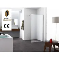 Wiesbaden Graffic inloopdouche 900 x 2000 x 10 mm nano safety glass folie helder glas/chroom