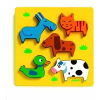Djeco Als kat en hond - 5 stukjes