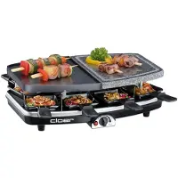 Cloer raclette steengril 8 persoons