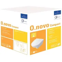 Villeroy & Boch O.Novo combipack compact wandcloset m/zitting ceramic+ Wit
