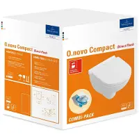 Villeroy & Boch Villeroy&Boch O.Novo Wandcloset compact Directflush met zitting wit