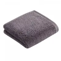 Vossen Handdoek Vossen Vegan Life Dark Grey (60 x 110 cm) (Set van 3)