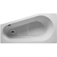 Riho bad Delta 160x80L wit glans