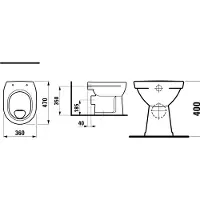 Laufen Pro closet pk vlakspoel Wit