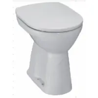 Jika Lyraplus staand closet +6 vlakspoel pk met 4 schroefgaten Wit