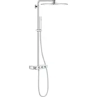 GROHE Euphoria SmartControl 310 Cube Duo Regendouche - Ø 31 cm - Vierkant - Inclusief thermostaatkraan - Met CoolTouch technologie - Chroom