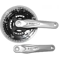 Miranda crankset alu zilver 22/32/42t vlak +0 mm