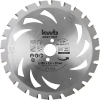 Kwb cirkelzaagblad accu-top (Ø 165mm x 20mm, 24 tanden)