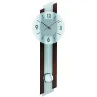 AMS Wandklok met slingeruurwerk W7207x1 met chromen slinger