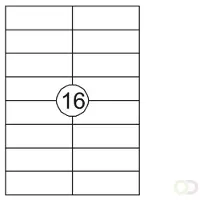 Quantore Etiket 105x37mm 1600 stuks - 2 stuks