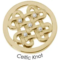 Quoins Disk QMB-62M-G Celtic Knot staal goudkleurig (M)