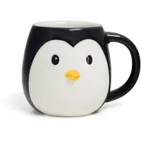 Balvi drinkbeker penguin Pingo zwart keramiek