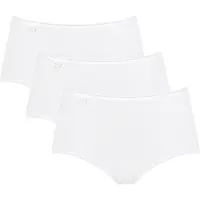 Sloggi Midislip 24/7 Cotton Elastische tailleband met kant, ondoorzichtig, zachte katoenmix (3 stuks) | Maat 48