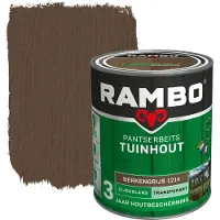 Rambo pantserbeits tuinhout transparant berkengrijs zijdeglans 750 ml