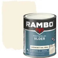 Rambo pantserlak vloer acryl dekkend zijdeglans cremewit 750 ml