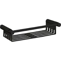 Best design mat zwart doucherek / shampoohouder voor wandmontage
