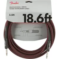 Fender PROFESSIONAL INSTRUMENT CABLE 18.6' RED TWEED