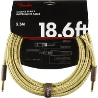 Fender DELUXE INSTRUMENT CABLE STRAIGHT/STRAIGHT 18.6' TWEED