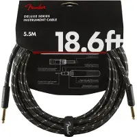 Fender DELUXE INSTRUMENT CABLE STRAIGHT/STRAIGHT 18.6' BLACK TWEED
