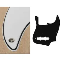 Boston JB-310-W slagplaat voor jazz-stijl basgitaar 3-laags wit
