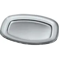 Alessi Vlakke Schaal-RVS-40x28 cm.