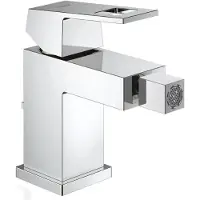 GROHE Eurocube bidetkraan met waste Chroom