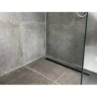 Easy drain Compact Modulo TAF Modulo Design Douchegoot 120 cm met Rooster Zero+ Zwart