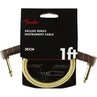 Fender DELUXE INSTRUMENT CABLE ANGLE/ANGLE 1' TWEED