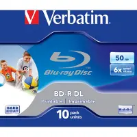 Verbatim BD-R DL 50 GB inkjet JC 10er (1-6x)