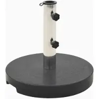 vidaXL Parasolvoet rond 20 kg graniet zwart