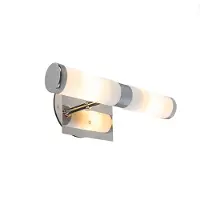 QAZQA Moderne wandlamp chroom 2-lichts IP44 - Bath